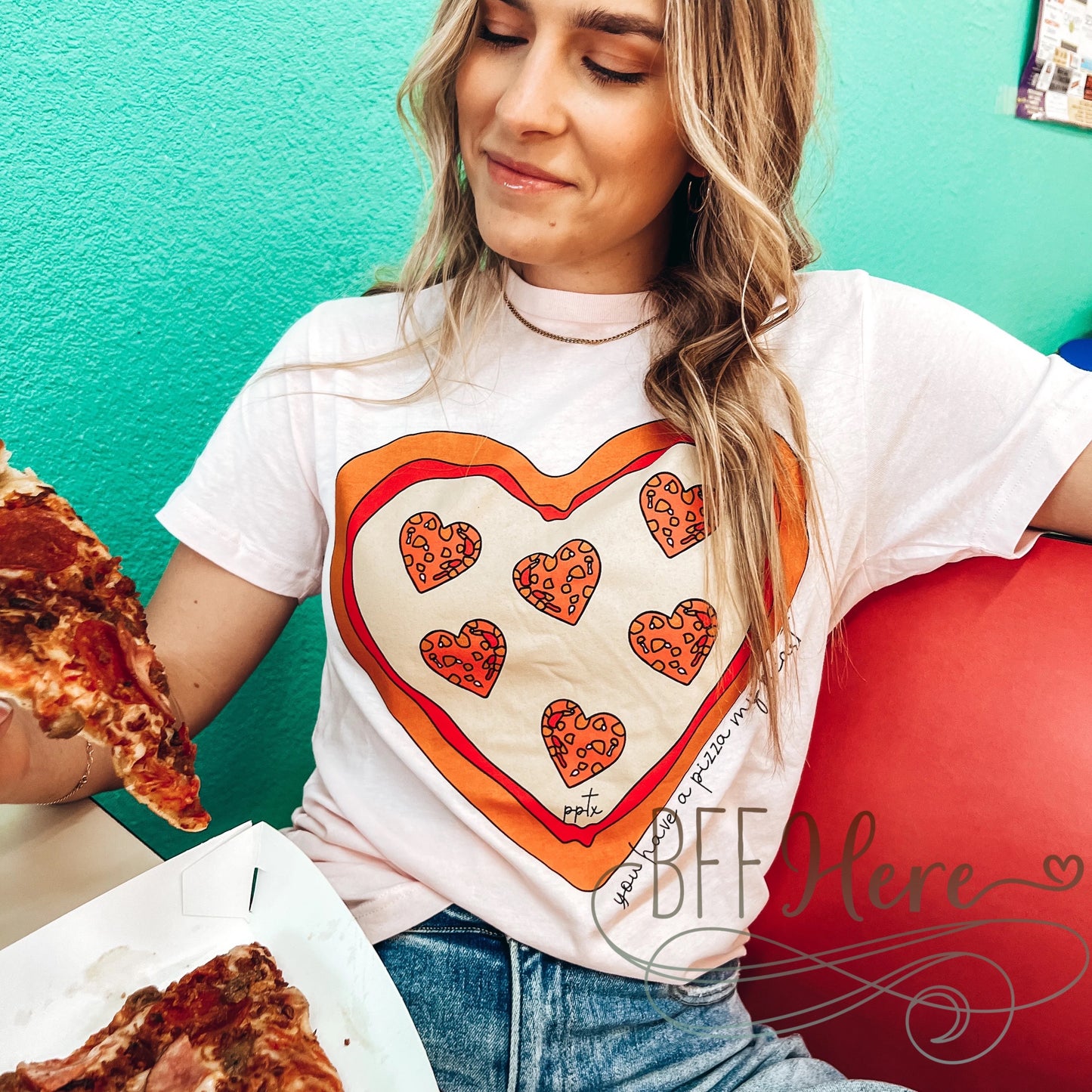 Pizza My Heart Tee - BFF Here