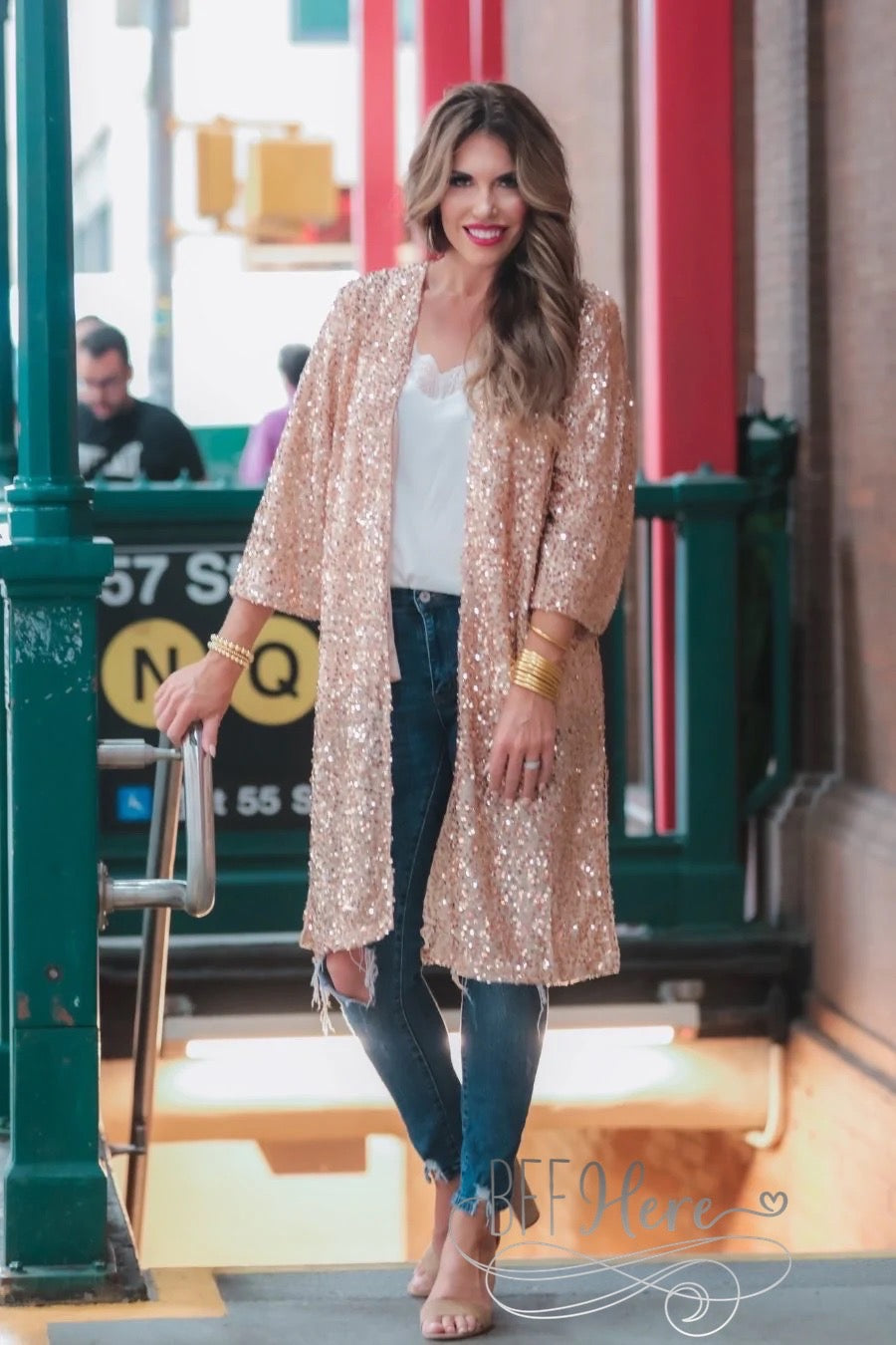 All Ritz Sequin Kimono - BFF Here