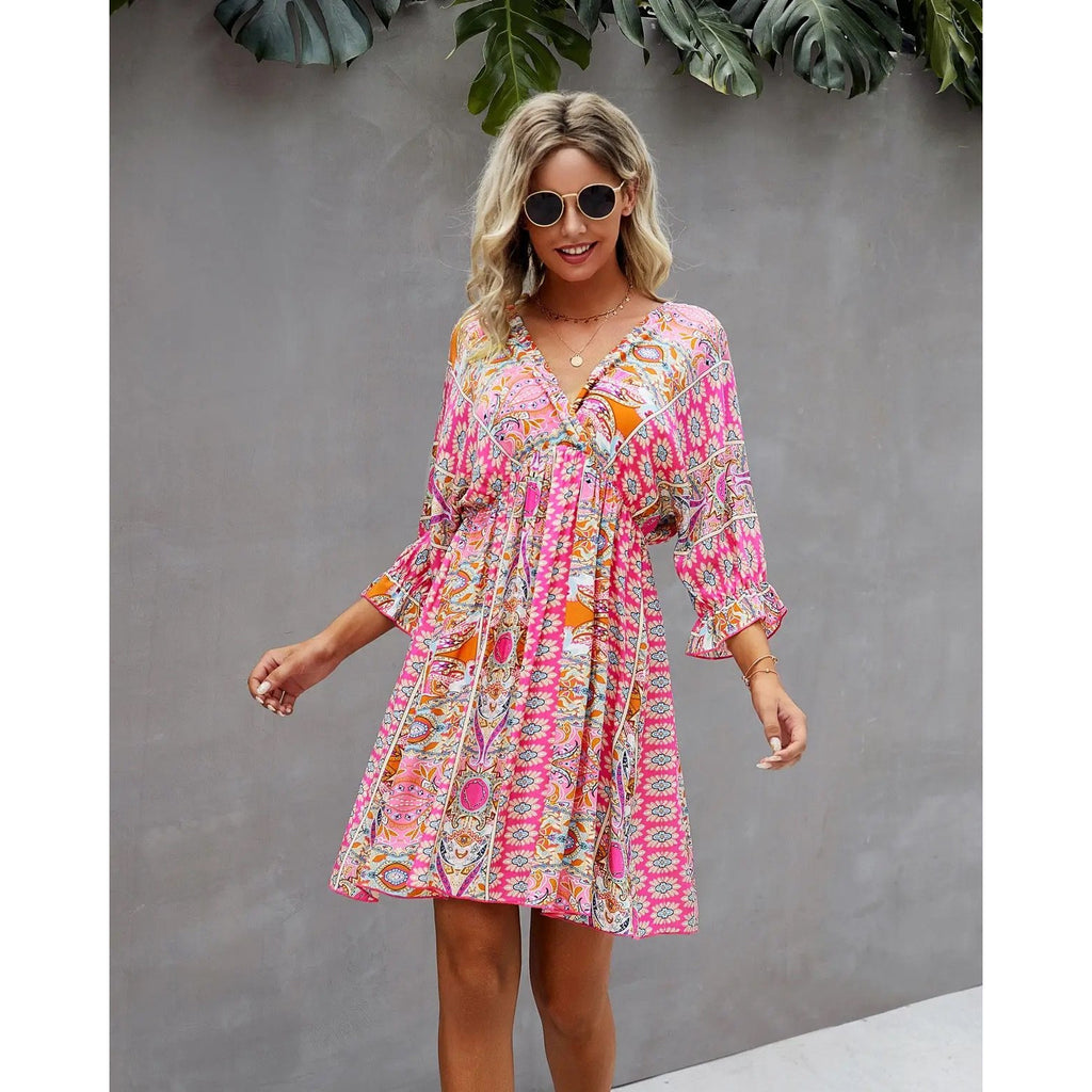 Misty Paisley Dress - BFF Here