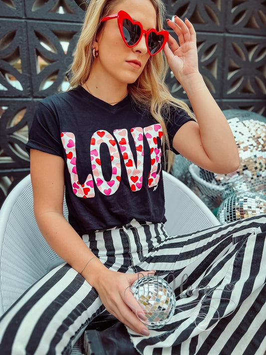 Love Hearts V-neck Shirt - BFF Here