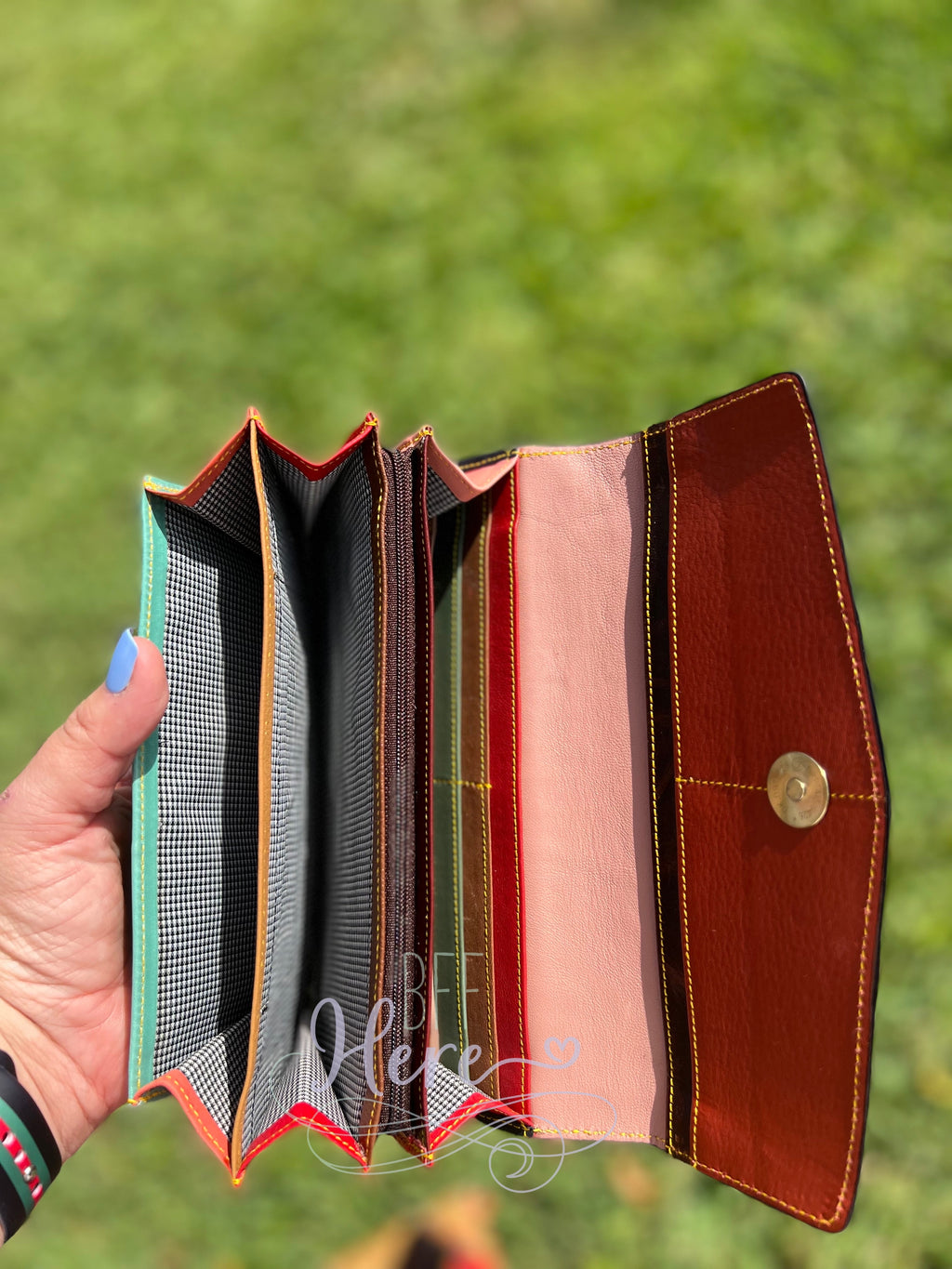 Tenille Leather and Hair on Hide Wallet - Choice of Color - BFF Here