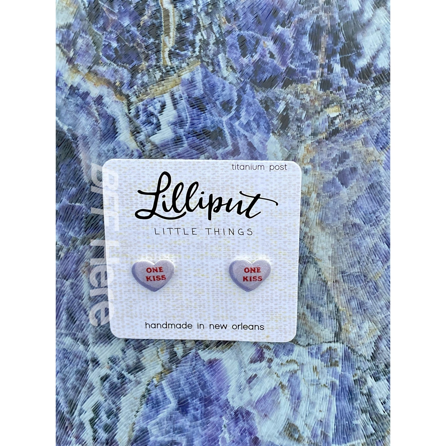 Conversation Heart Earrings -- Choice of Color - BFF Here