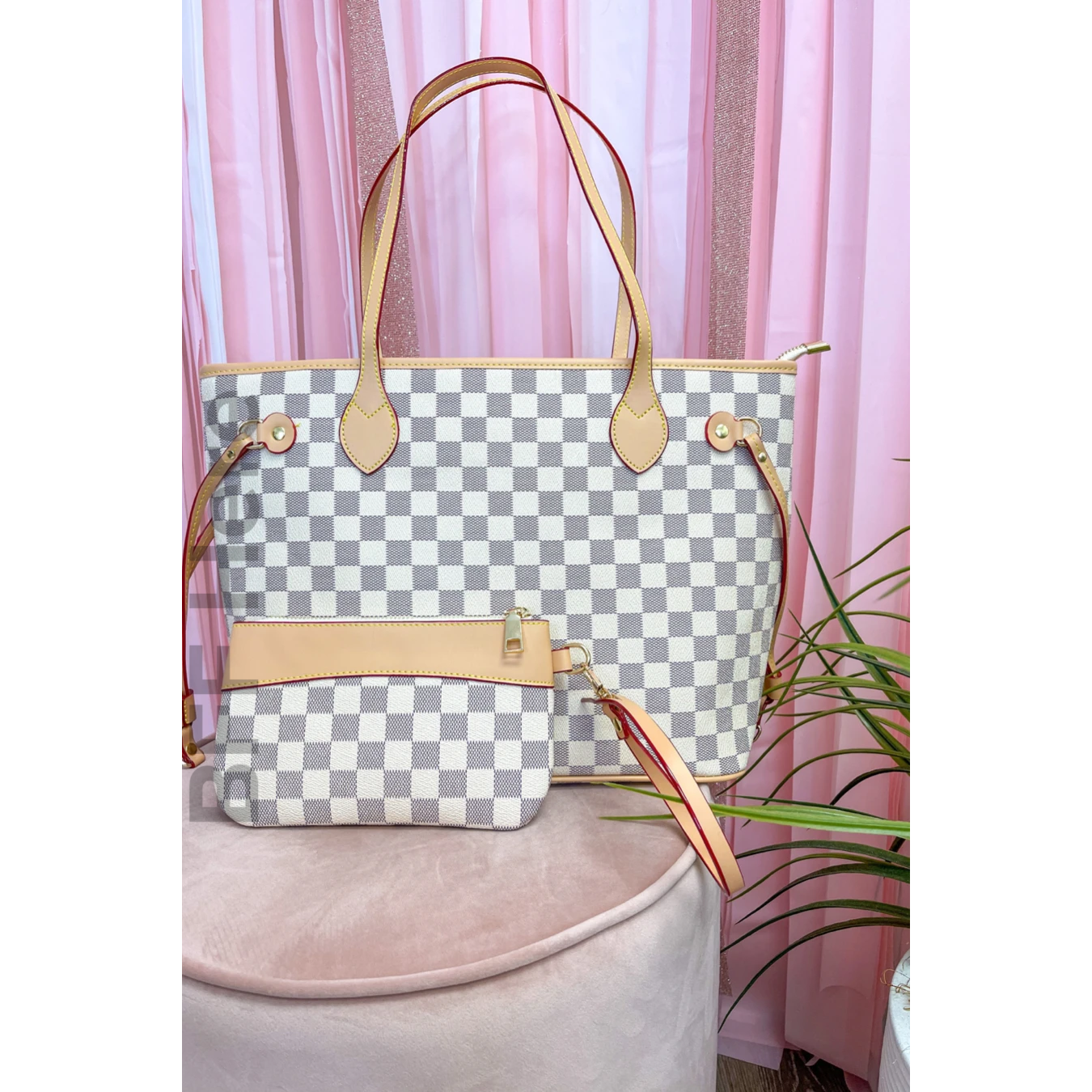 Tory Checkered Handbag -- Choice of Color - BFF Here