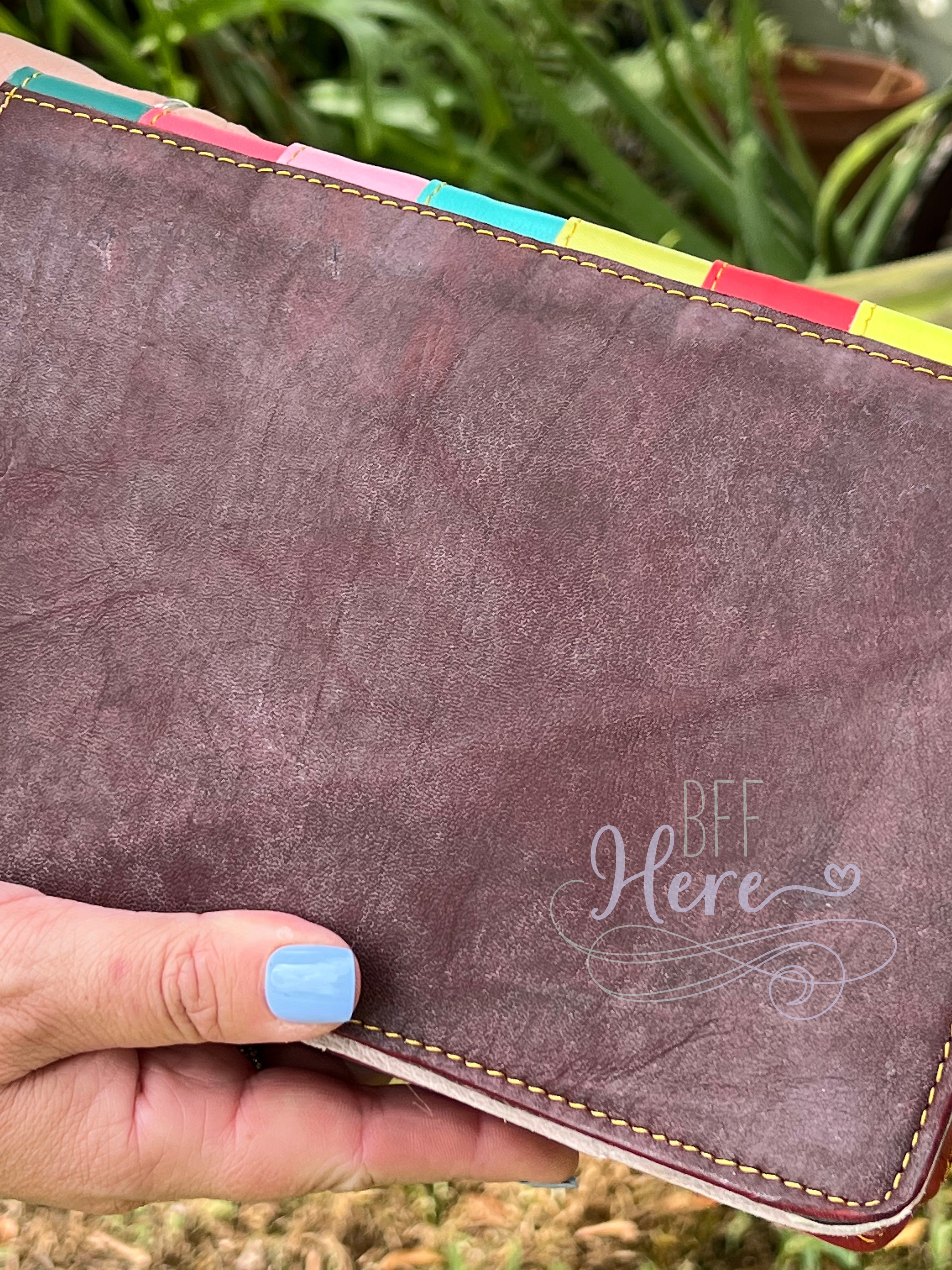 Flora Rainbow Striped Leather Crossbody Bag Purse - BFF Here