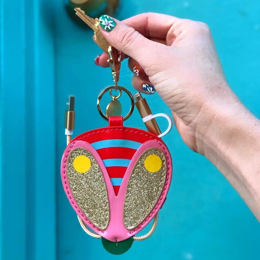 Buzz Buzz Charging Cord Keychain by Packed Party - BFF Here