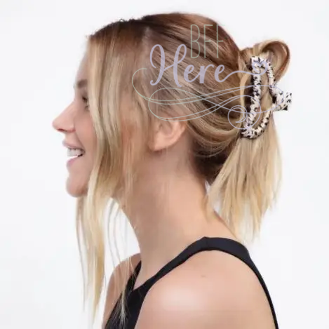 Satin Wrapped Claw Clip - Leopard - BFF Here