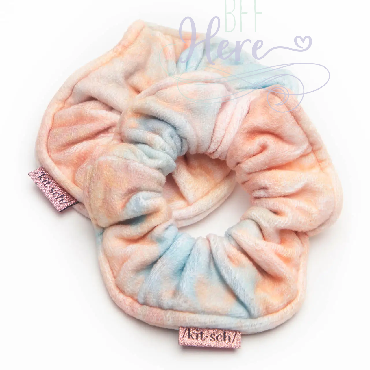 Microfiber Towel Scrunchies —  Sunset  Tie Dye - BFF Here