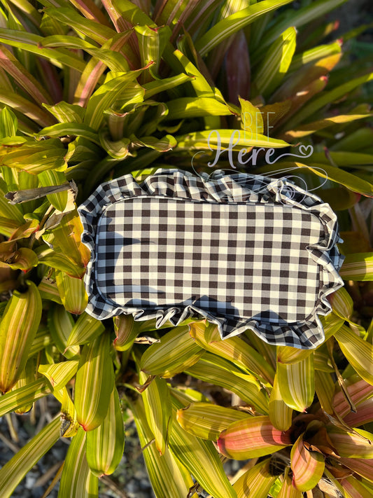 Gingham Frilly Bag -- Choice of Color - BFF Here