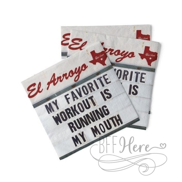 El Arroyo Cocktail Napkins - Running My Mouth - BFF Here