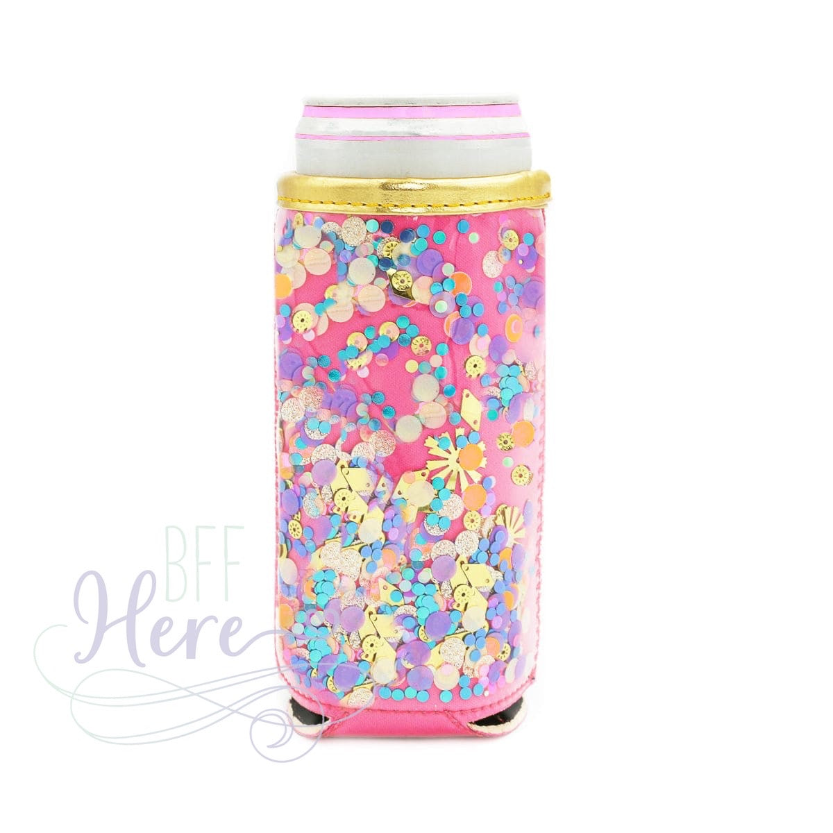 The Skinny Confetti Can Cooler by Packed Party - BFF Here