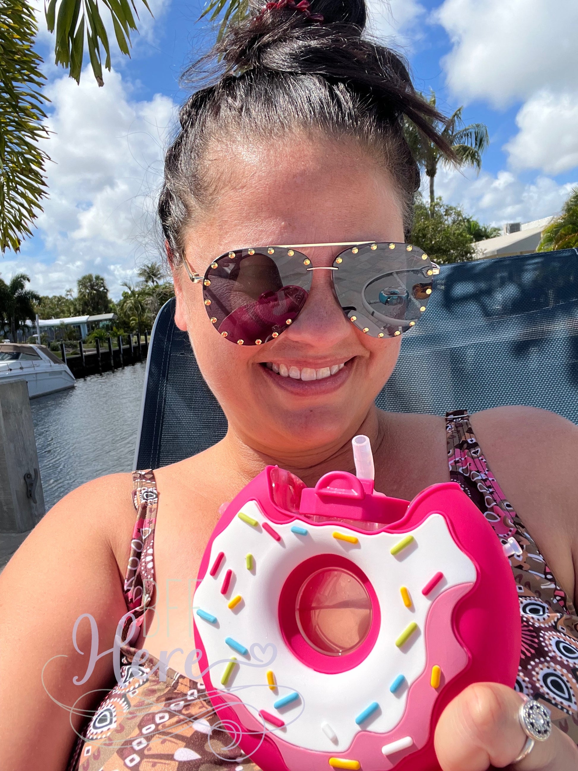 Donut Drinkware -- Choice of Color - BFF Here