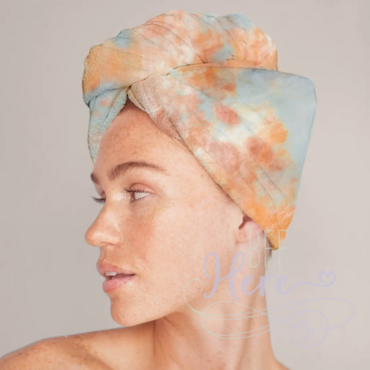 Quick Dry Hair Towel - Sunset Tie Dye - BFF Here