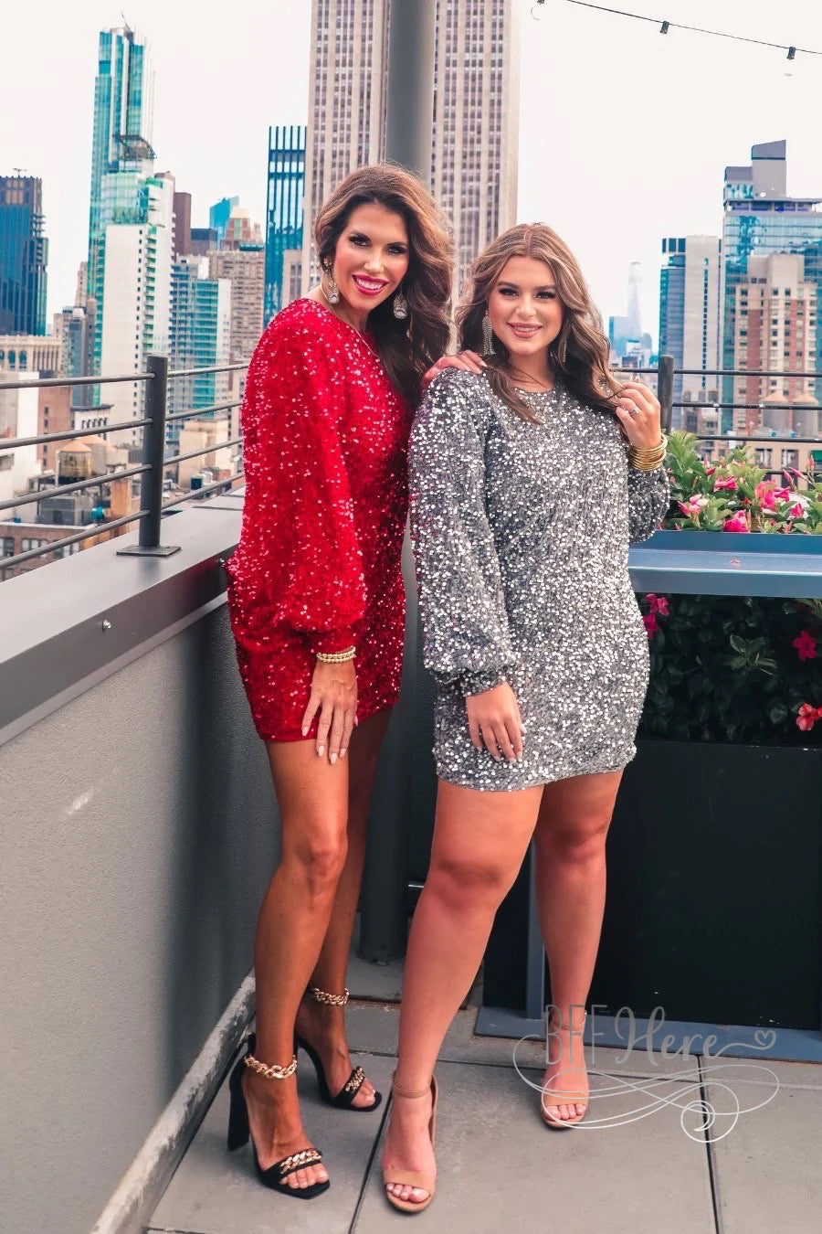 Old Flame Sequin Dress — Silver - BFF Here