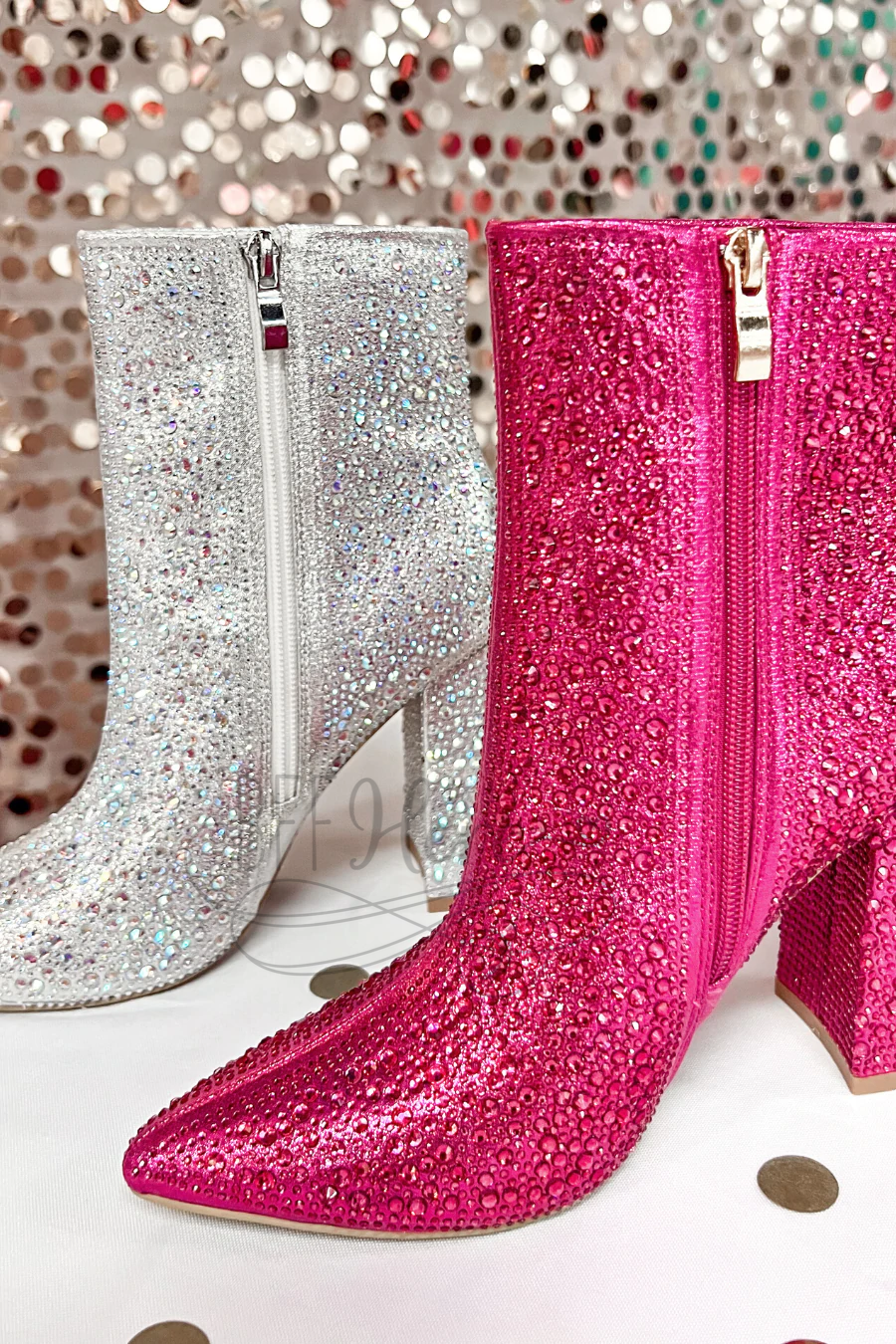 Dripping In Rhinestones Boots - BFF Here