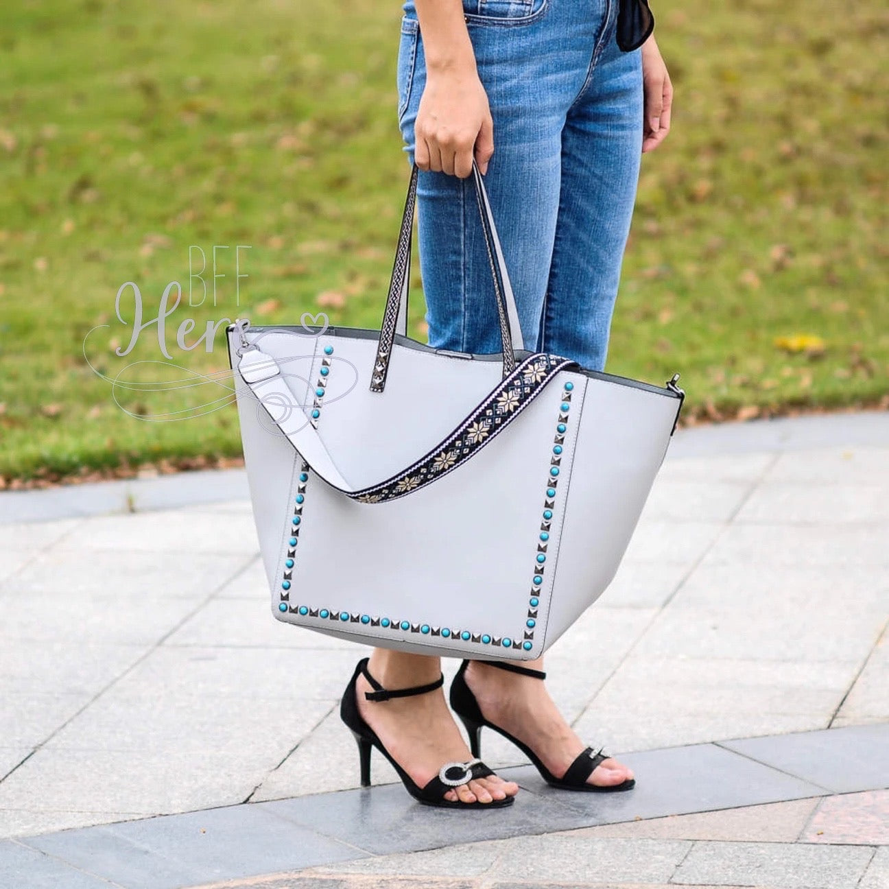 Classy Chic Tote Set — Choice of Color - BFF Here