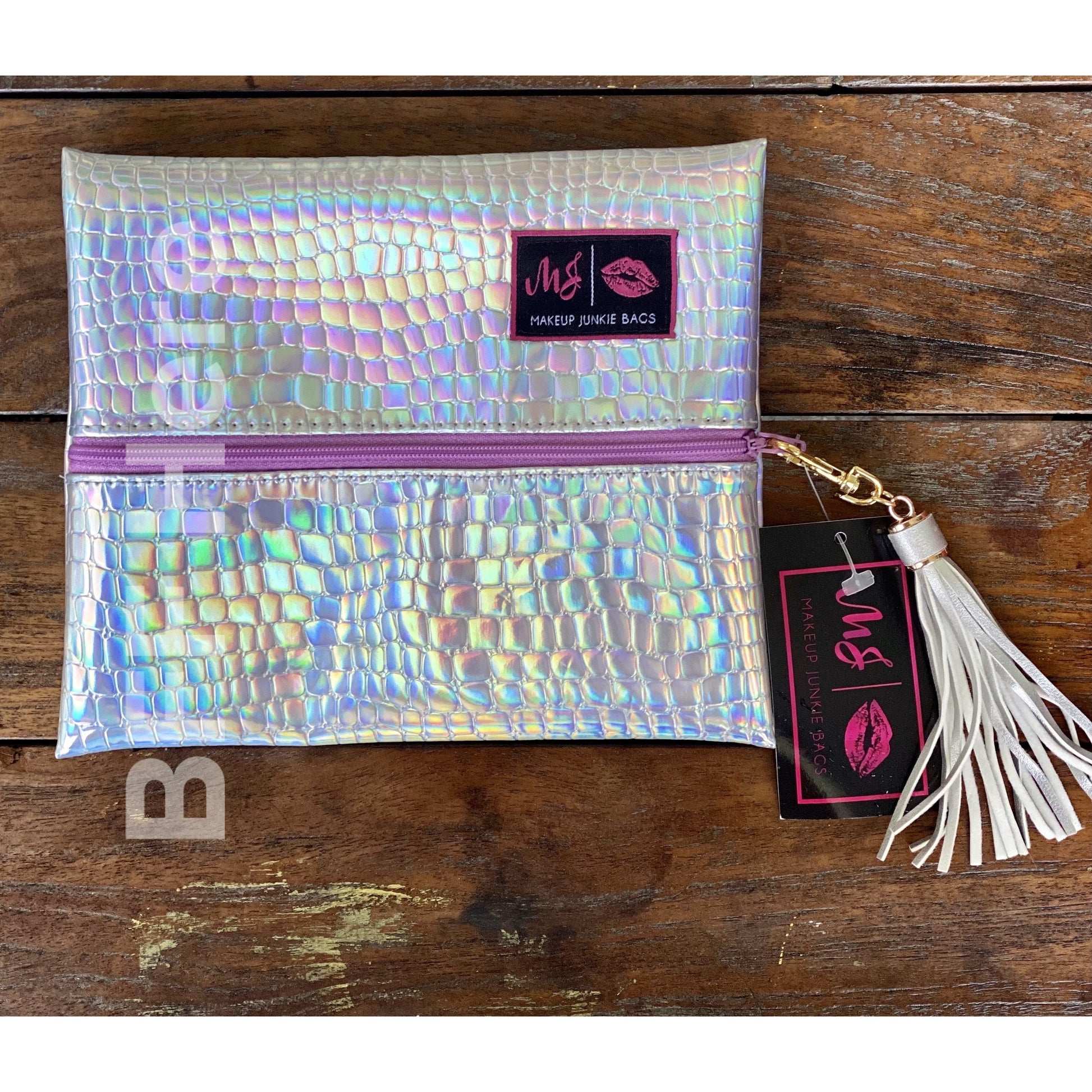 Holographic Gator by Makeup Junkie Bags - BFF Here