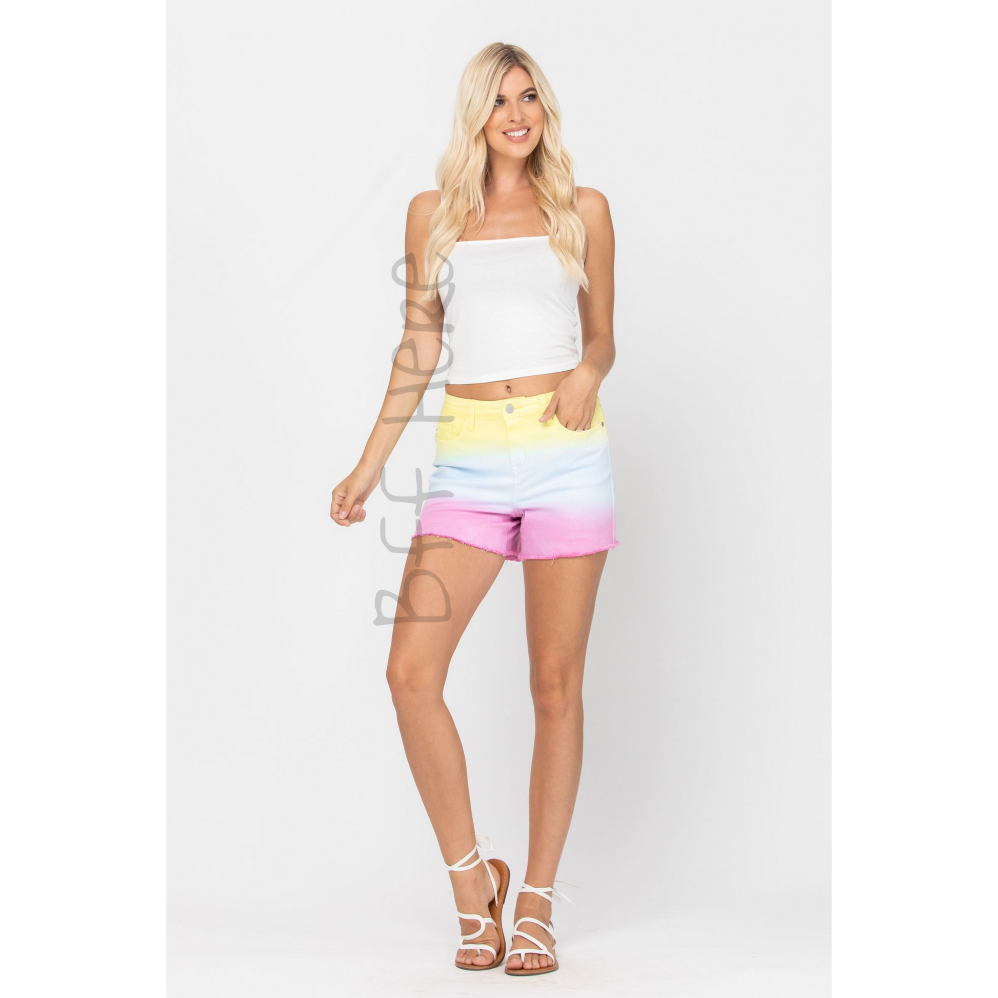 Dip Dye Cut Off Shorts by Judy Blue - BFF Here