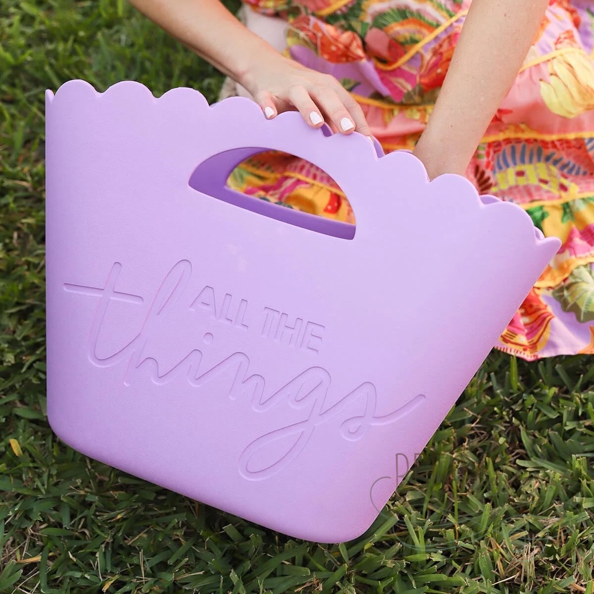 All The Things Lavender Jelly Tote by Packed Party - BFF Here