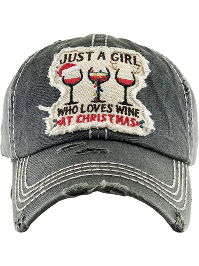 Wine At Christmas Hat — Choice of Color - BFF Here