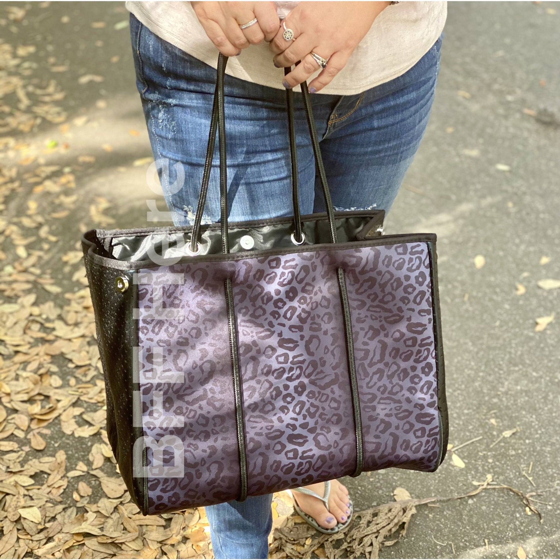 Neoprene Tote -- Luxe Leopard - BFF Here