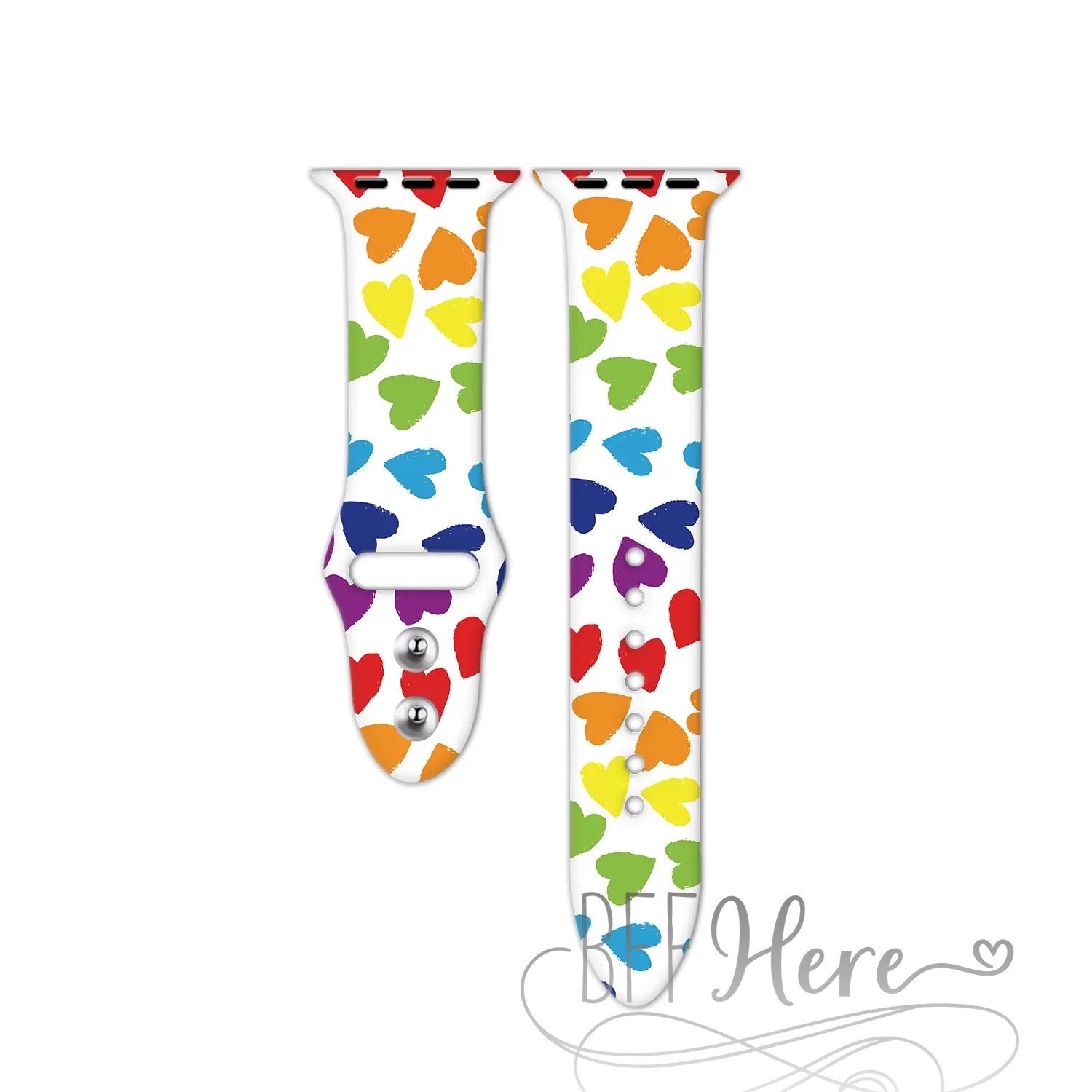 Apple Watch Bands -- Multi Hearts - BFF Here