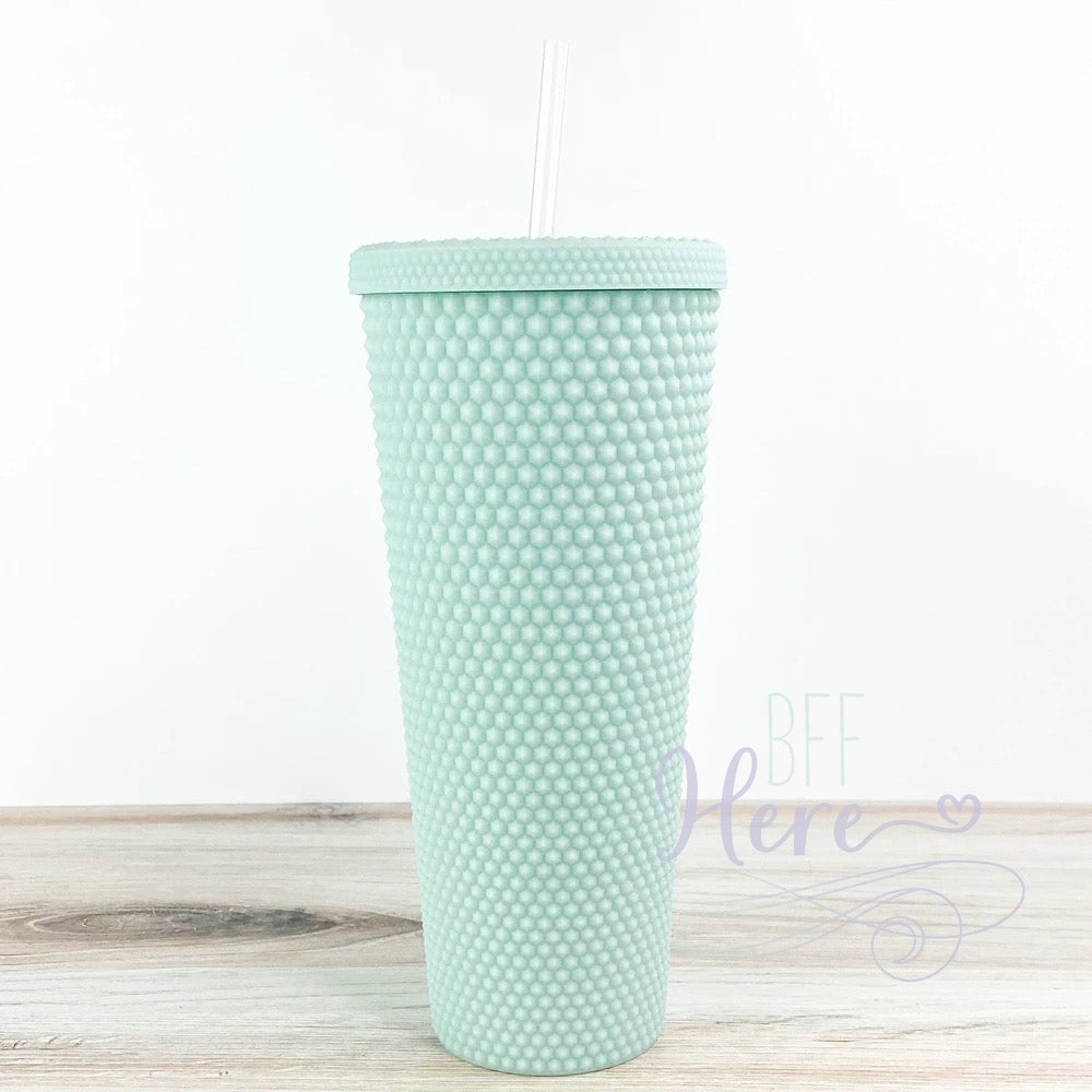 Studded Tumbler — Mint Matte - BFF Here