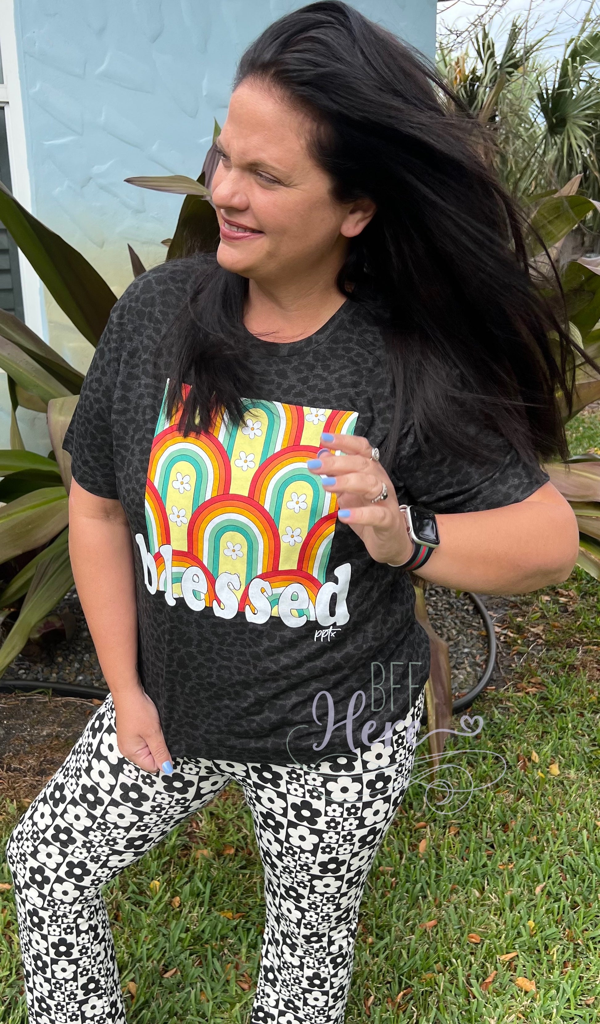 Blessed Rainbow T-Shirt - BFF Here