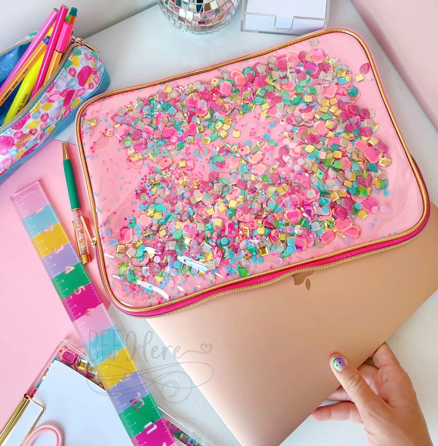 Be A Gem Laptop Case by Packed Party - BFF Here