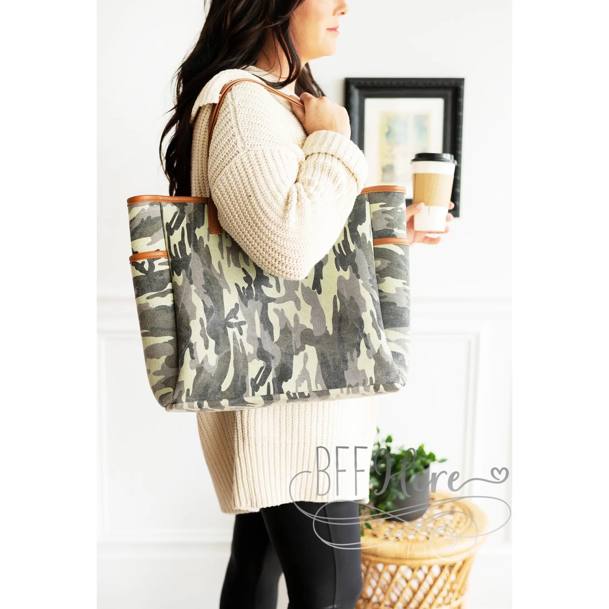 Hayden Tote — Camo - BFF Here