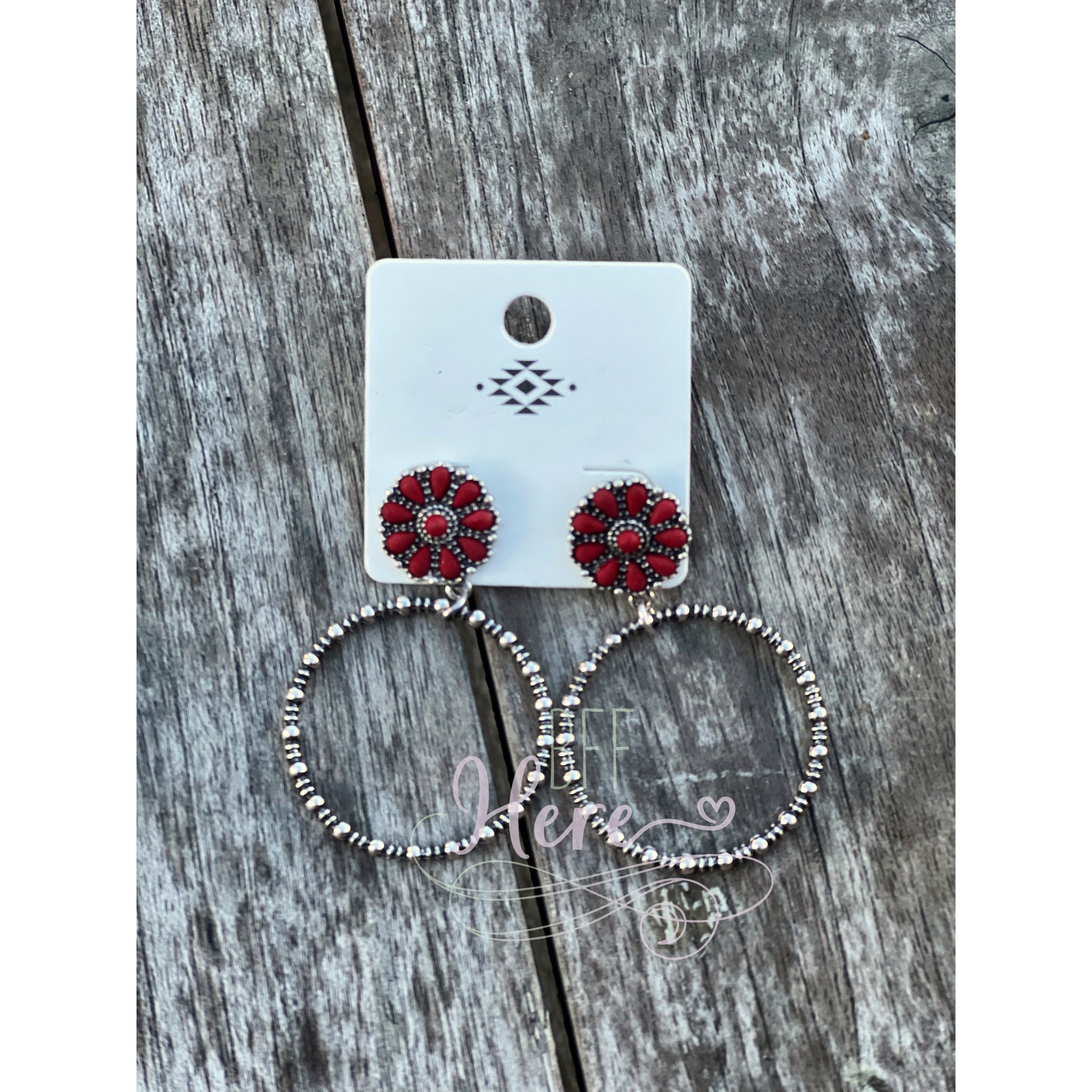 Viviana Concho Hoop Earrings -- Choice of Style - BFF Here