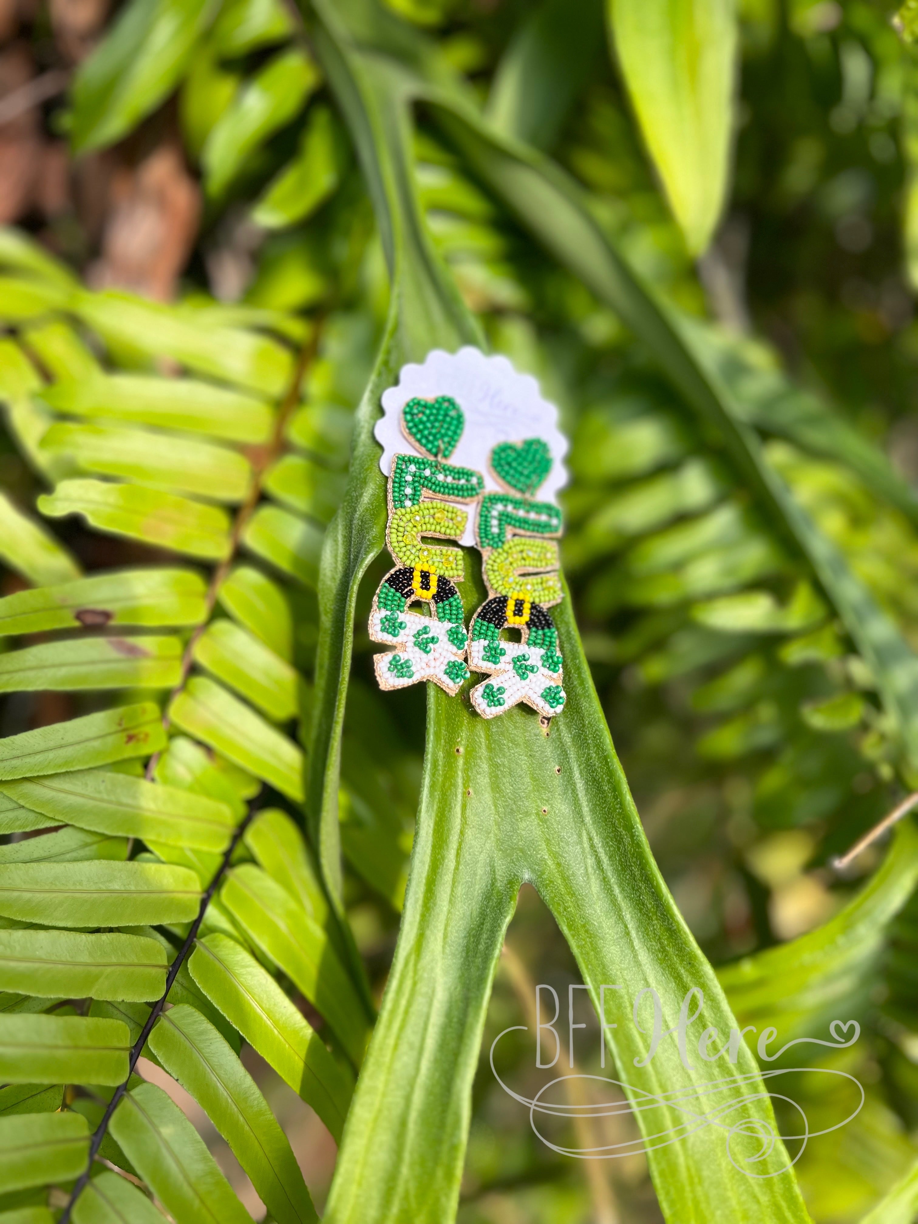 Luck Seed Bead Earrings - BFF Here