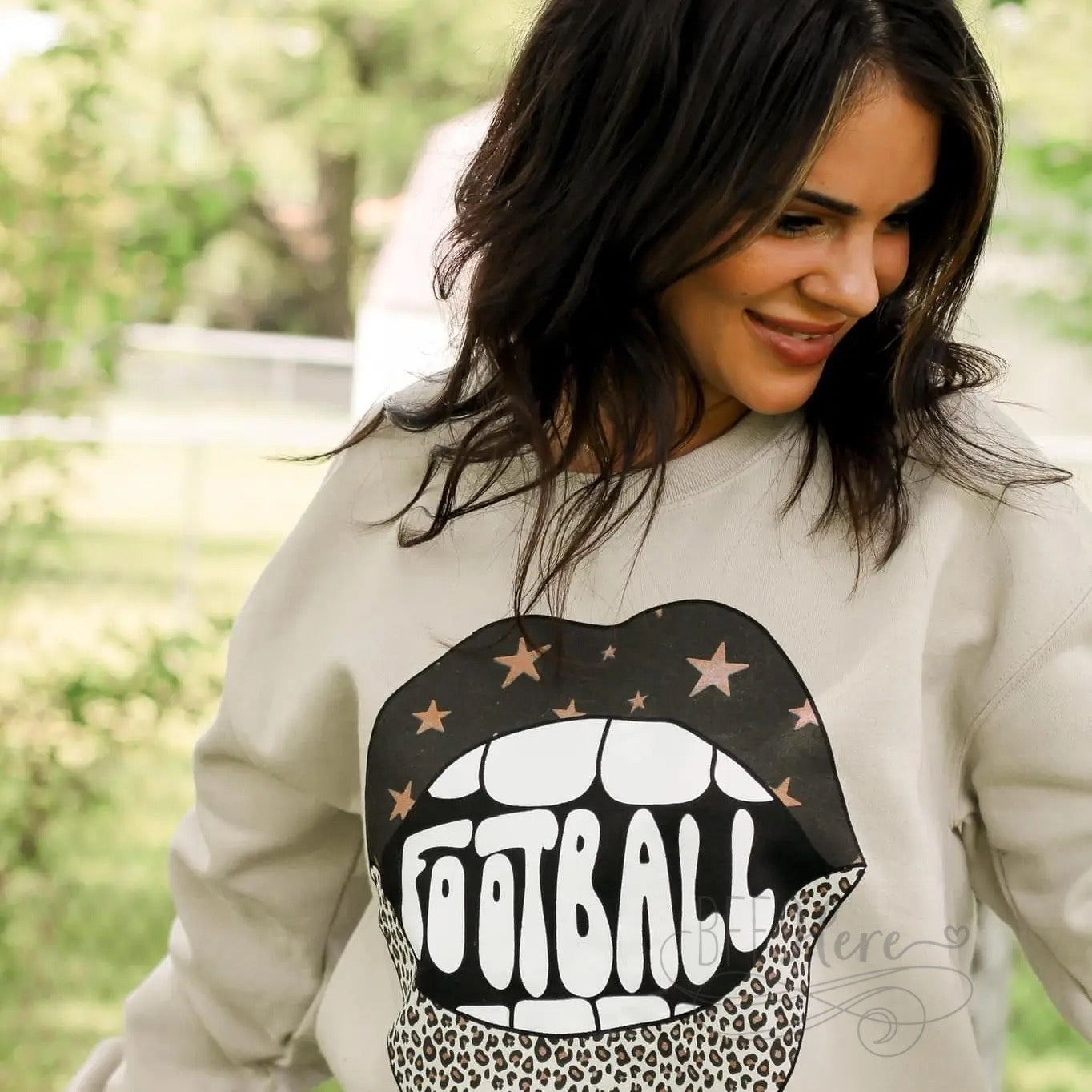 Football Lips Sweatshirt - BFF Here