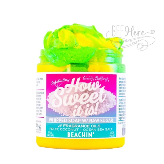 How Sweet It Is Whipped Soap with Raw Sugar - Beachin' - BFF Here