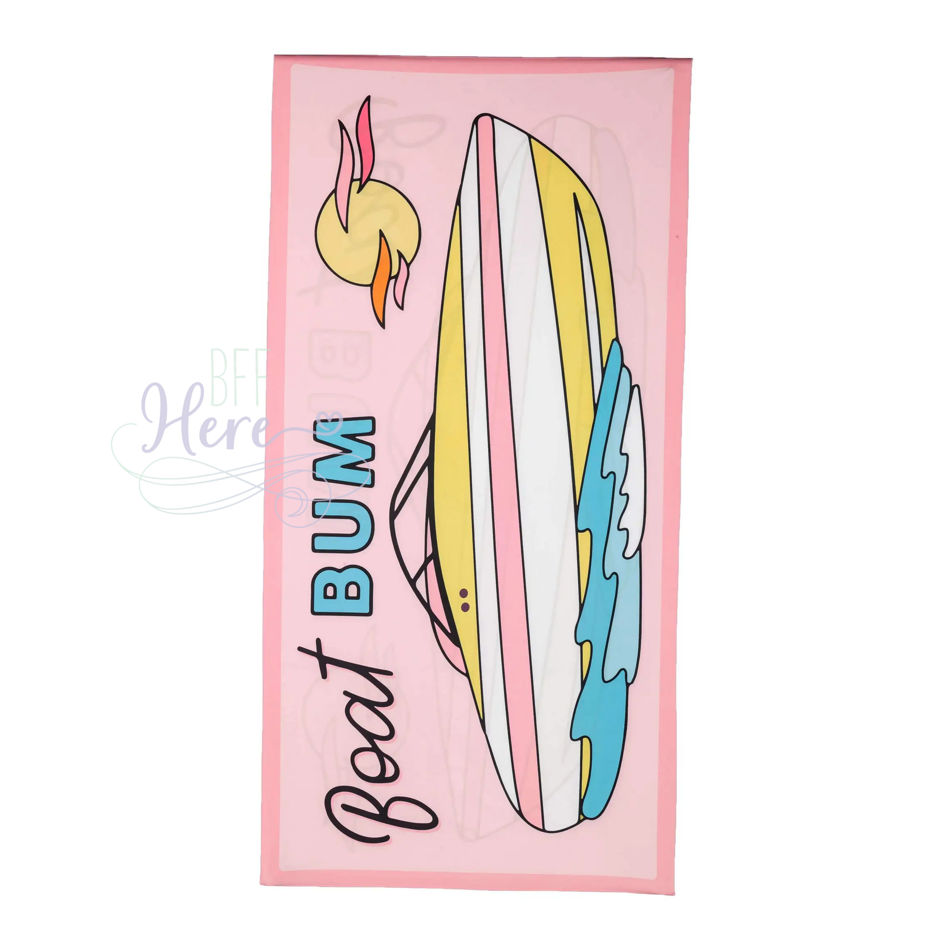 Quick Dry Beach Towel -- Boat Bum - BFF Here