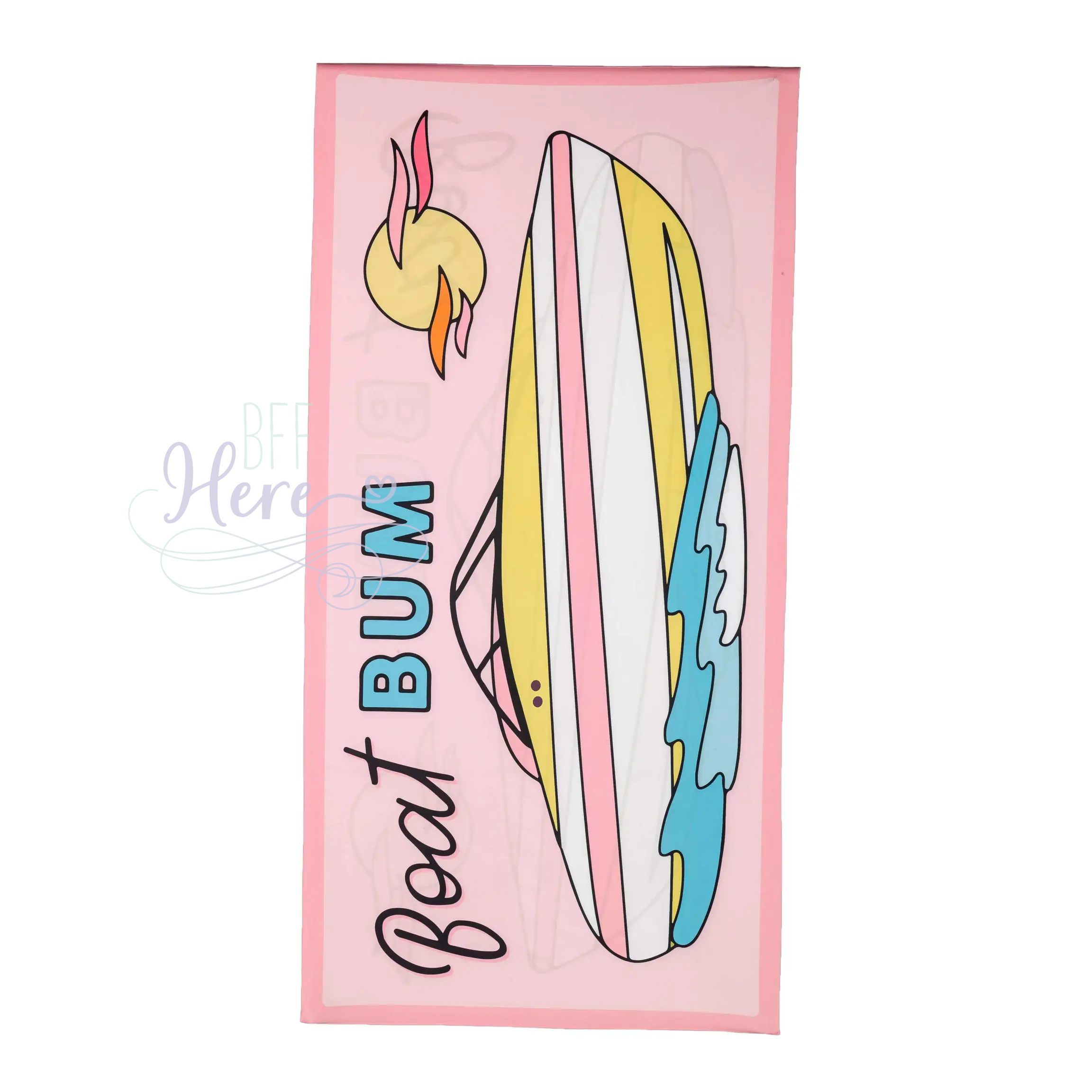 Quick Dry Beach Towel -- Boat Bum - BFF Here