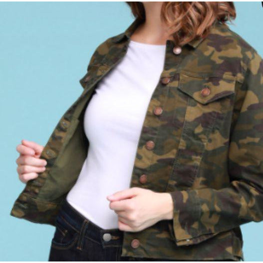 Anja Camouflage Jacket - BFF Here