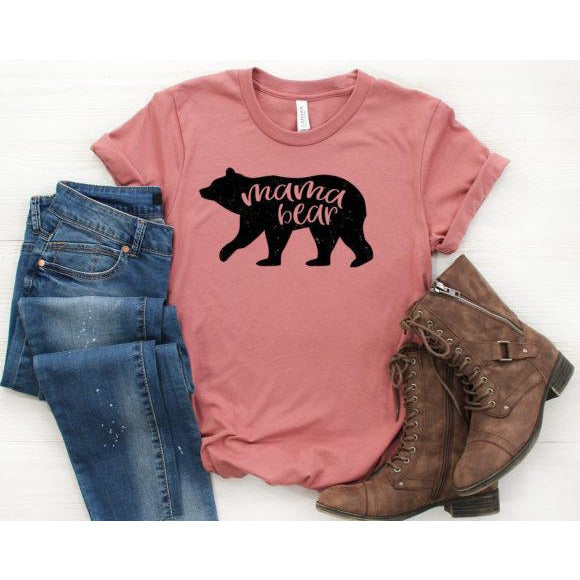 Mama Bear Tee -- Choice of Size - BFF Here