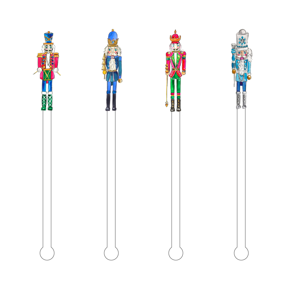 Christmas Stir Sticks -- Choice of Style - BFF Here