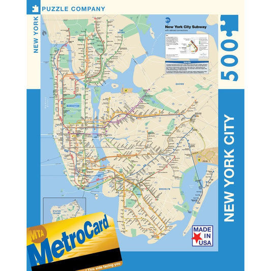 New York Subway Map Puzzle - BFF Here