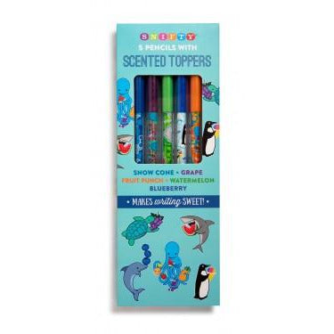 Scented Pencil Toppers with Aquarium Themed Pencils - BFF Here