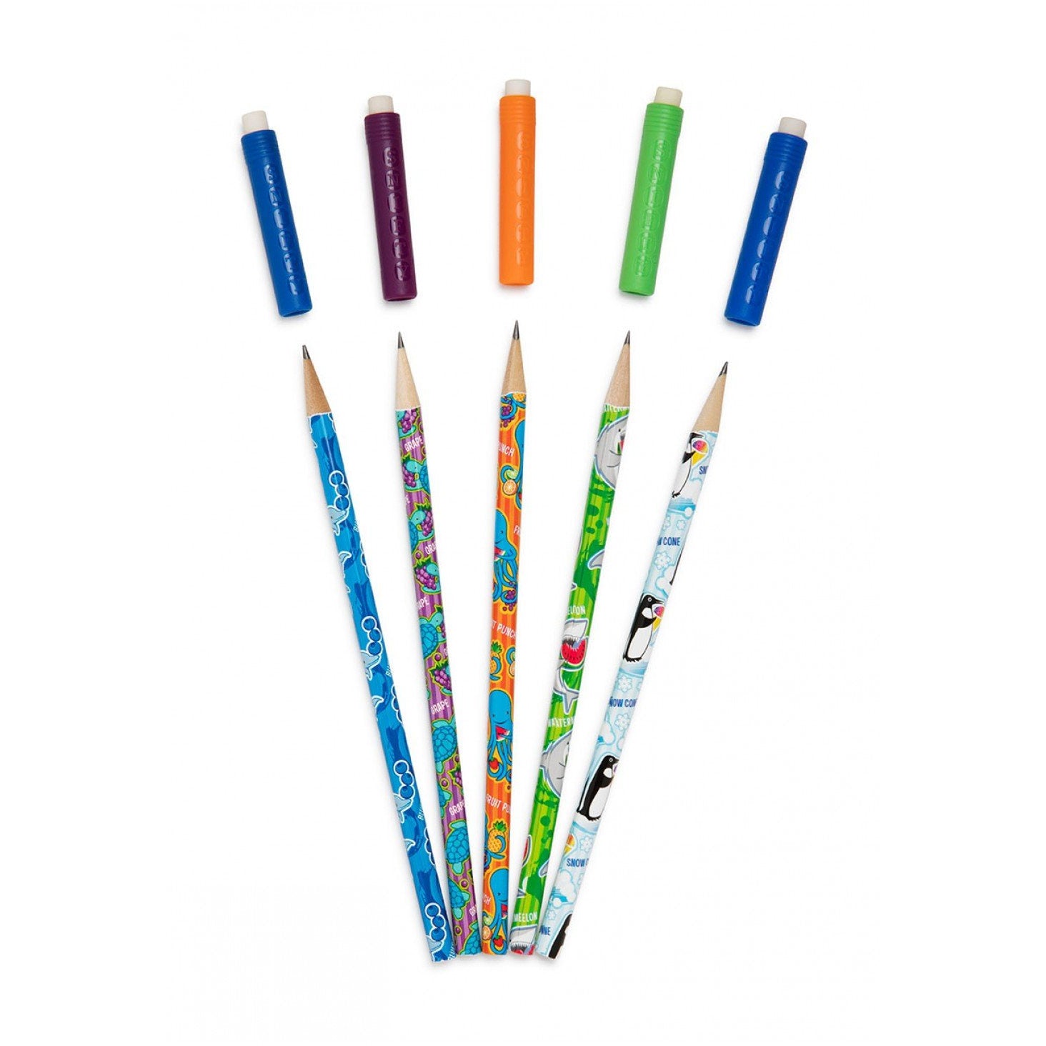 Scented Pencil Toppers with Aquarium Themed Pencils - BFF Here