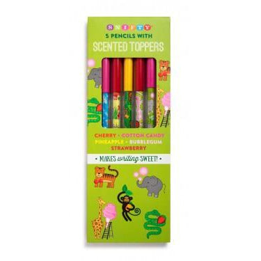 Scented Pencil Toppers with Zoo Themed Pencils - BFF Here