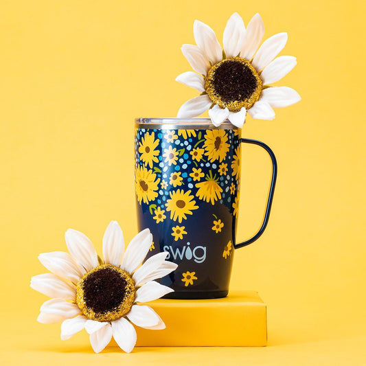 Lazy Daisy Travel Mug (18oz) by Swig Life - BFF Here