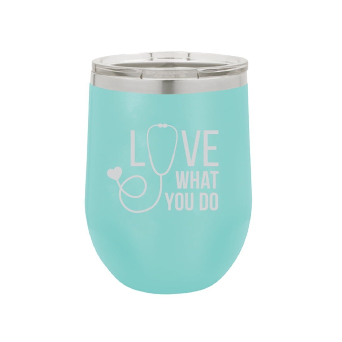 Love What You Do Teal Tumbler - BFF Here