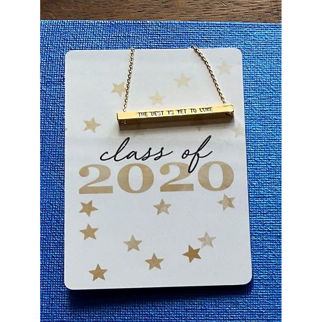 Class Of 2020 Necklace Card - BFF Here