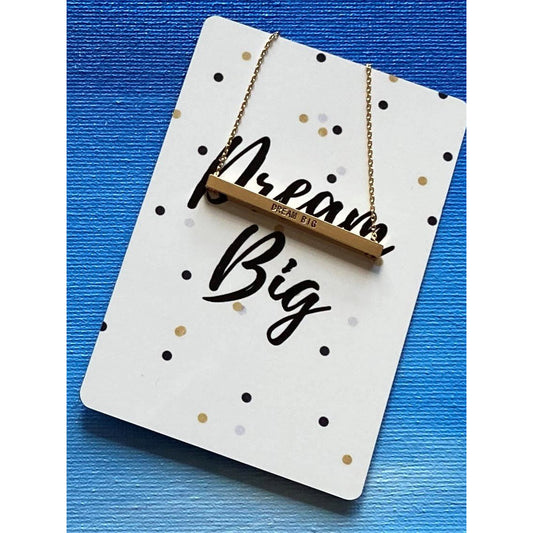 Dream Big Necklace Card - BFF Here